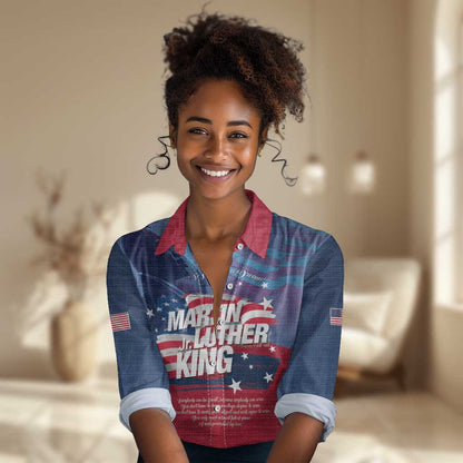 Martin Luther King MLK Women Casual Shirt I Have A Dream - African Pride