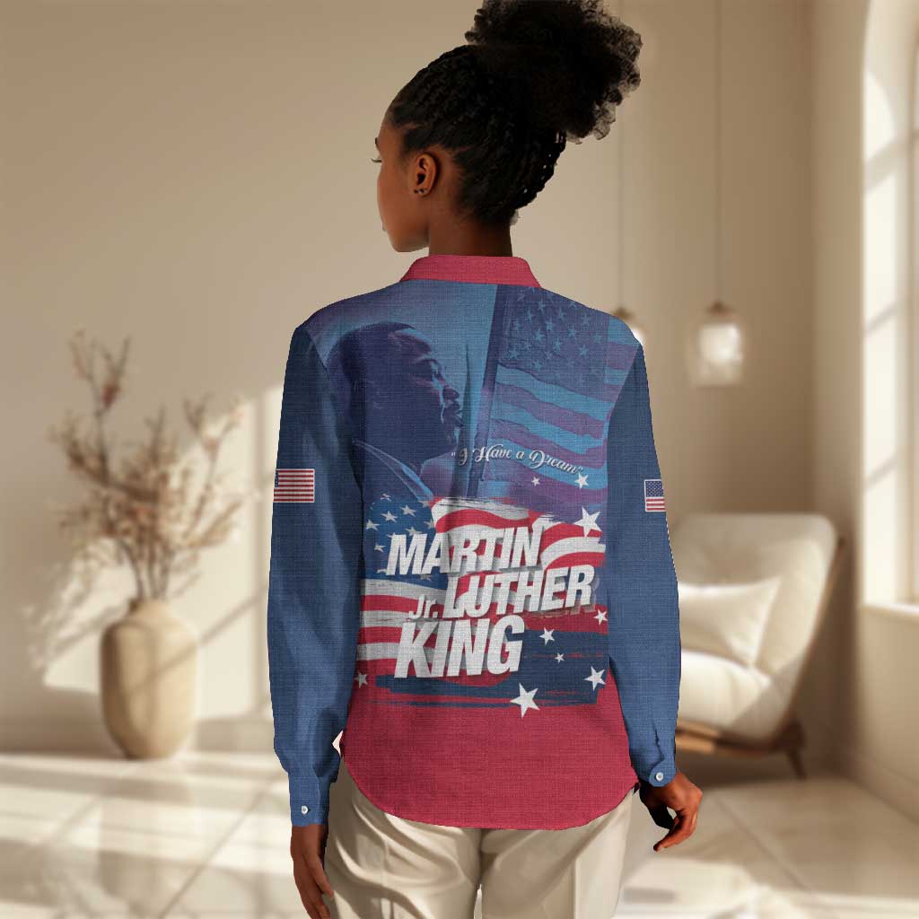 Martin Luther King MLK Women Casual Shirt I Have A Dream - African Pride