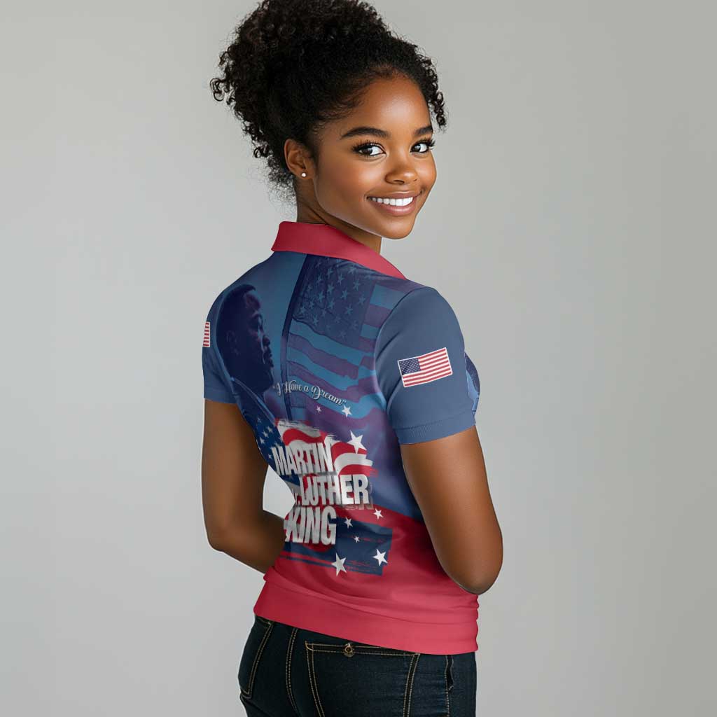 Martin Luther King MLK Women Polo Shirt I Have A Dream - African Pride