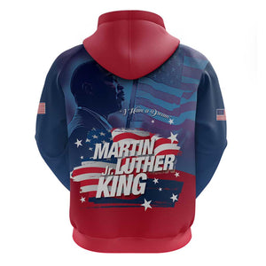 Martin Luther King MLK Zip Hoodie I Have A Dream - African Pride