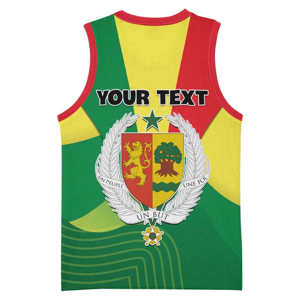 Custom Senegal Basketball Jersey with Bahamian Lion and Baobab Flag Style LT01