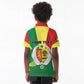 Custom Senegal Kid Polo Shirt with Bahamian Lion and Baobab Flag Style