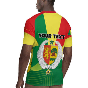 Custom Senegal Rugby Jersey with Bahamian Lion and Baobab Flag Style