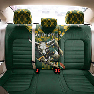 South Africa 2024 Rugby Back Car Seat Cover Go Springboks Protea Pattern