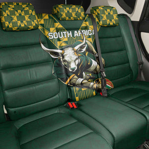 South Africa 2024 Rugby Back Car Seat Cover Go Springboks Protea Pattern