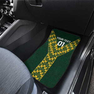 South Africa 2024 Rugby Car Mats Go Springboks Protea Pattern