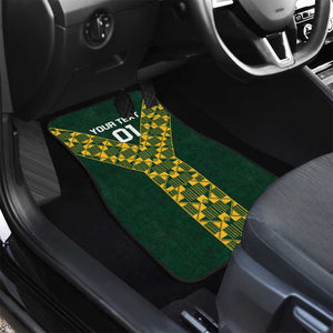 South Africa 2024 Rugby Car Mats Go Springboks Protea Pattern