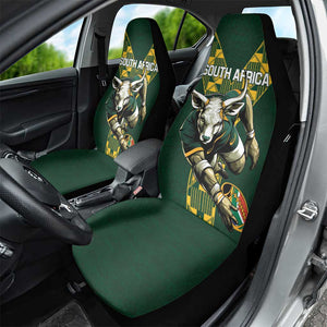 South Africa 2024 Rugby Car Seat Cover Go Springboks Protea Pattern