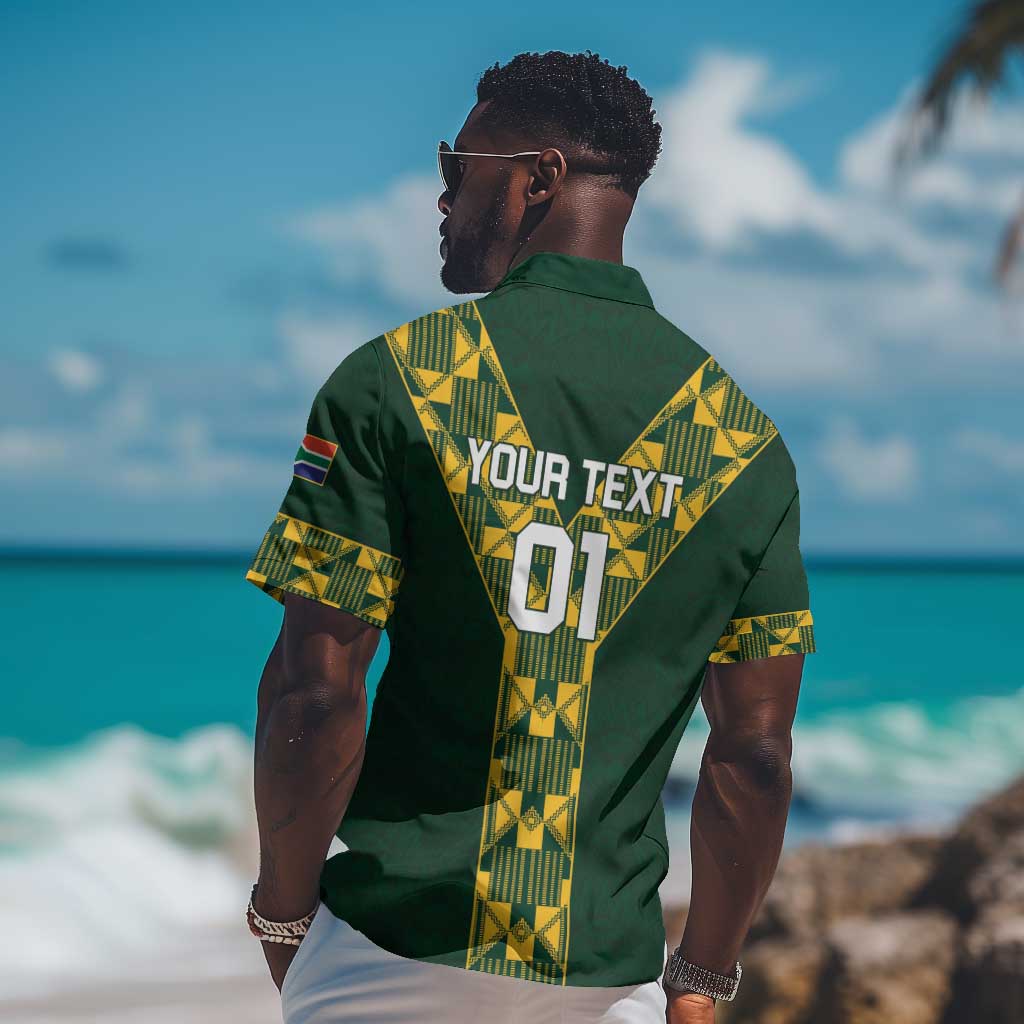 Custom South Africa 2024 Rugby Hawaiian Shirt Go Springboks Protea Pattern