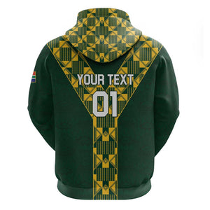 Custom South Africa 2024 Rugby Hoodie Go Springboks Protea Pattern