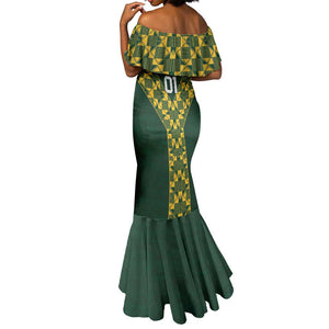 Custom South Africa 2024 Rugby Mermaid Dress Go Springboks Protea Pattern