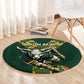 South Africa 2024 Rugby Round Carpet Go Springboks Protea Pattern