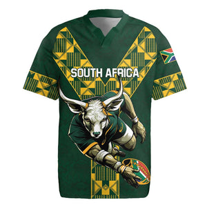 Custom South Africa 2024 Rugby Rugby Jersey Go Springboks Protea Pattern