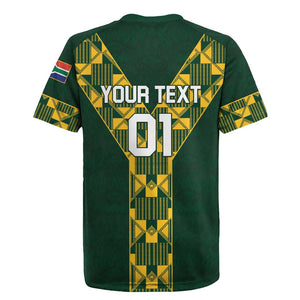 Custom South Africa 2024 Rugby Rugby Jersey Go Springboks Protea Pattern