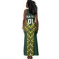 Custom South Africa 2024 Rugby Tank Maxi Dress Go Springboks Protea Pattern