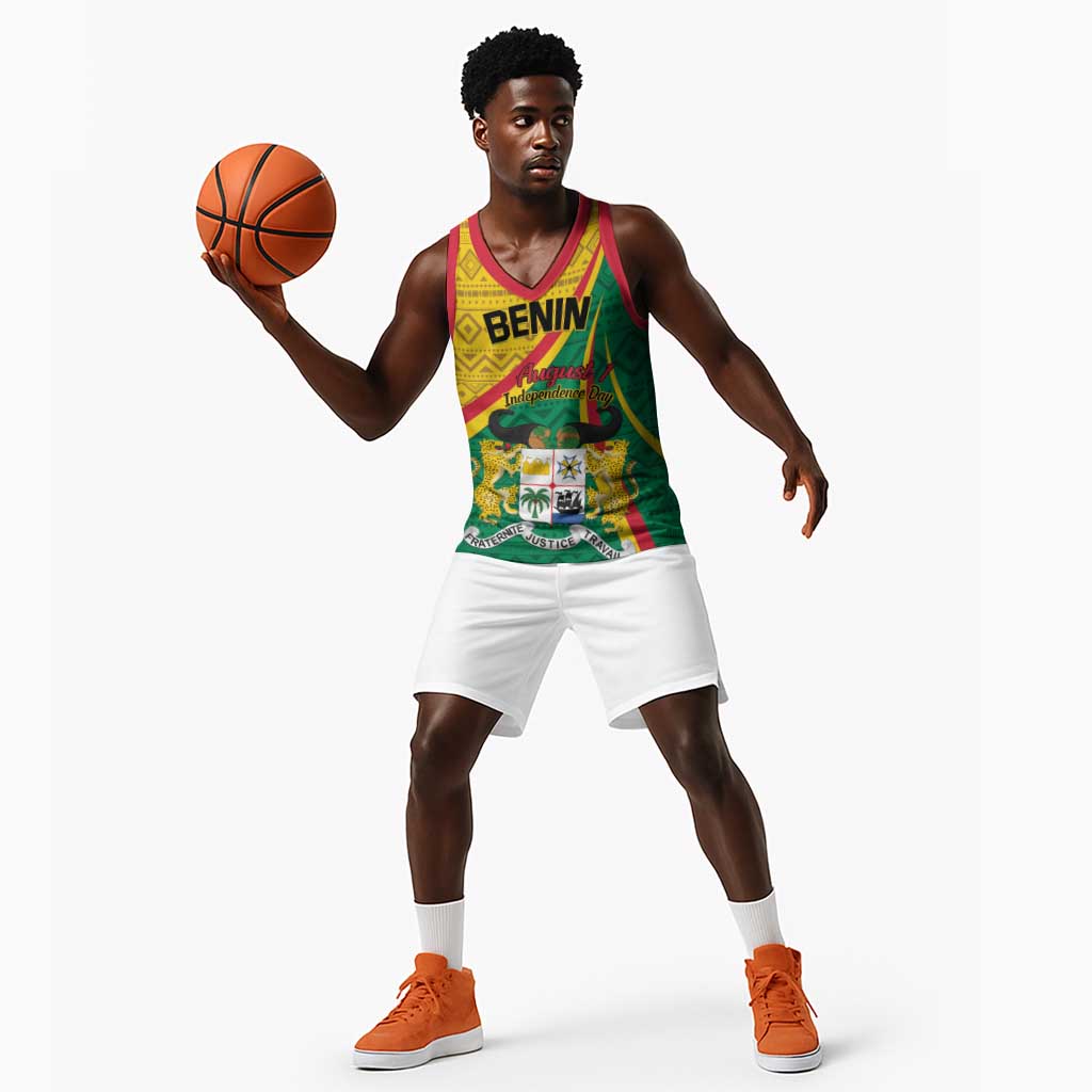 Personalized Benin Independence Day 1960 Basketball Jersey Fraternite Justice Travail LT01