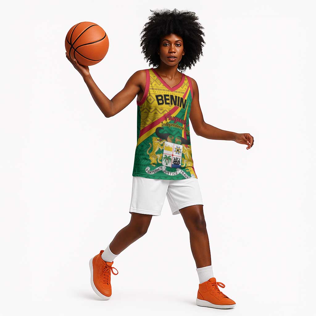 Personalized Benin Independence Day 1960 Basketball Jersey Fraternite Justice Travail LT01