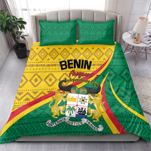 Benin Independence Day 1960 Bedding Set Fraternite Justice Travail