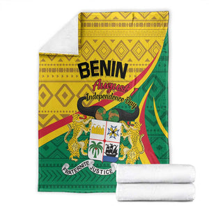 Benin Independence Day 1960 Blanket Fraternite Justice Travail