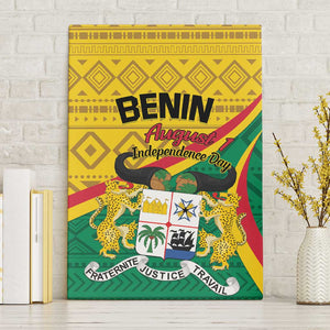 Benin Independence Day 1960 Canvas Wall Art Fraternite Justice Travail