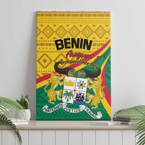 Benin Independence Day 1960 Canvas Wall Art Fraternite Justice Travail