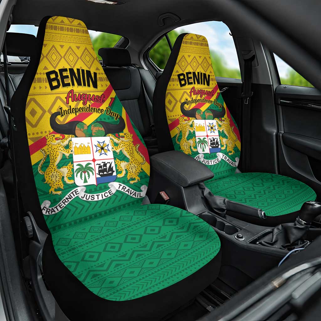 Benin Independence Day 1960 Car Seat Cover Fraternite Justice Travail