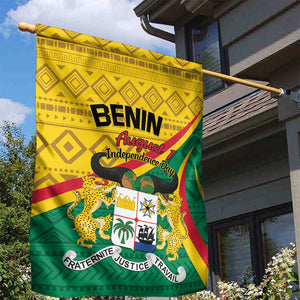 Benin Independence Day 1960 Garden Flag Fraternite Justice Travail