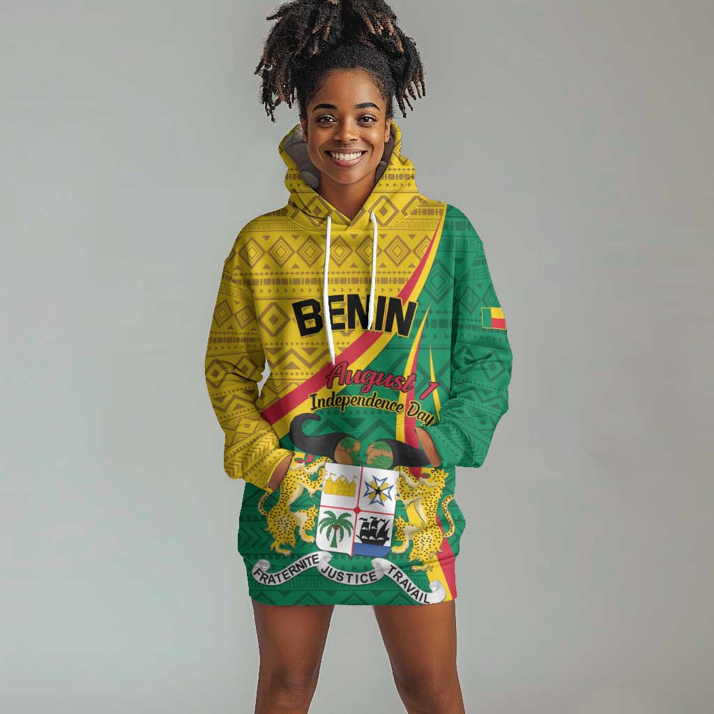 Personalized Benin Independence Day 1960 Hoodie Dress Fraternite Justice Travail