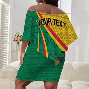 Personalized Benin Independence Day 1960 Off Shoulder Short Dress Fraternite Justice Travail