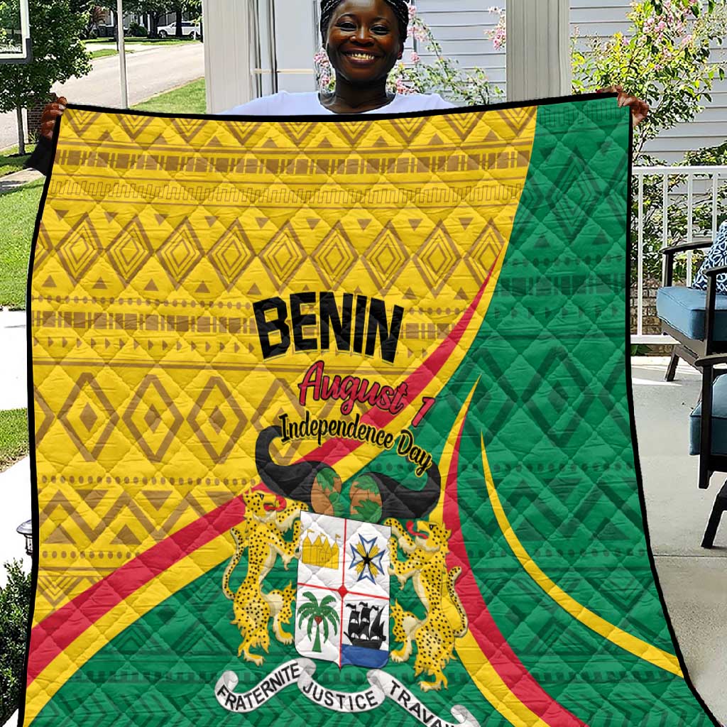 Benin Independence Day 1960 Quilt Fraternite Justice Travail