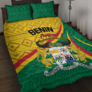 Benin Independence Day 1960 Quilt Bed Set Fraternite Justice Travail