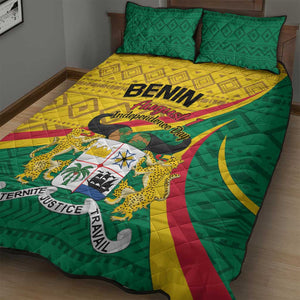 Benin Independence Day 1960 Quilt Bed Set Fraternite Justice Travail