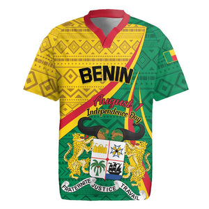 Personalized Benin Independence Day 1960 Rugby Jersey Fraternite Justice Travail