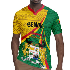 Personalized Benin Independence Day 1960 Rugby Jersey Fraternite Justice Travail