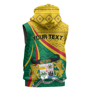 Personalized Benin Independence Day 1960 Sleeveless Hoodie Fraternite Justice Travail - African Pride