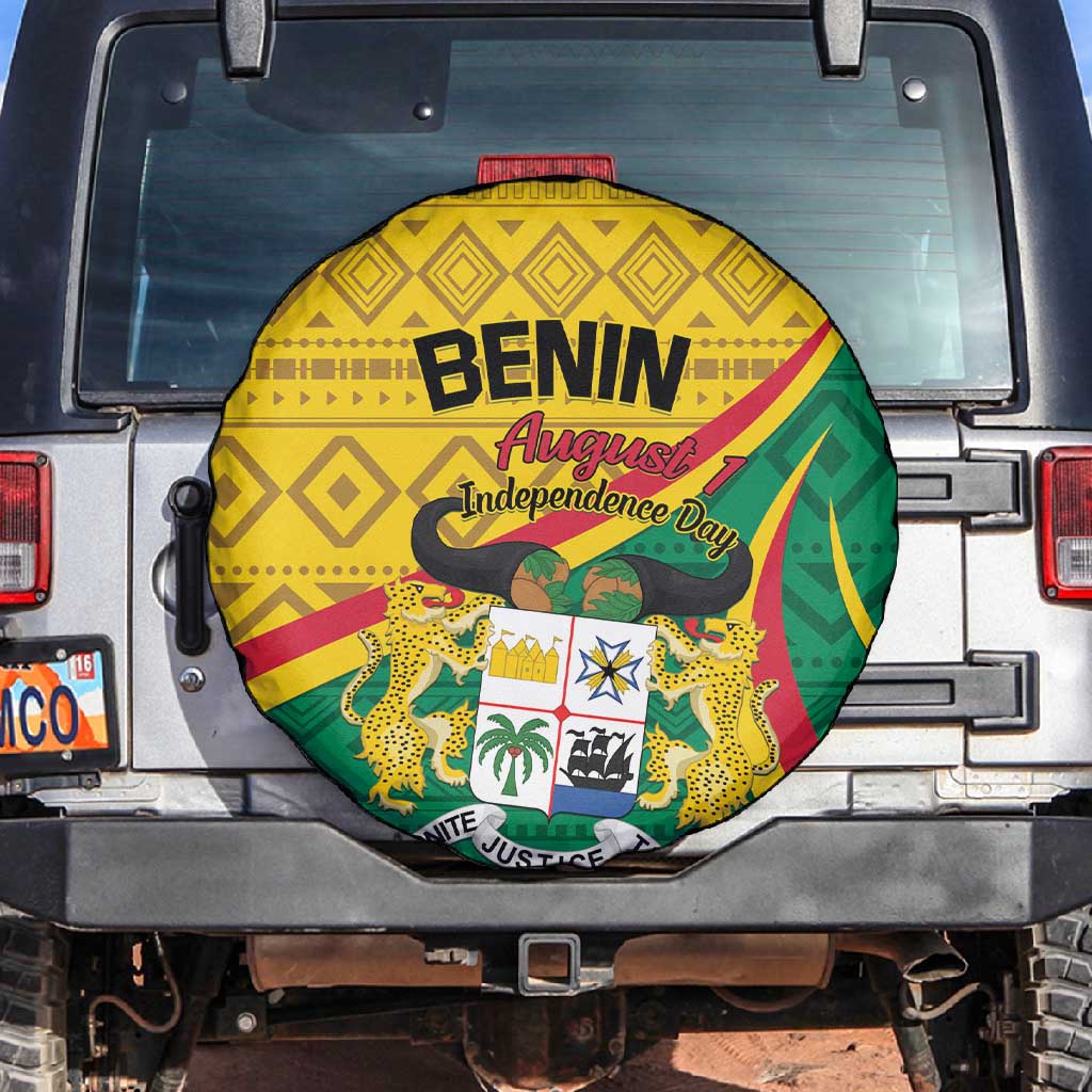 Benin Independence Day 1960 Spare Tire Cover Fraternite Justice Travail