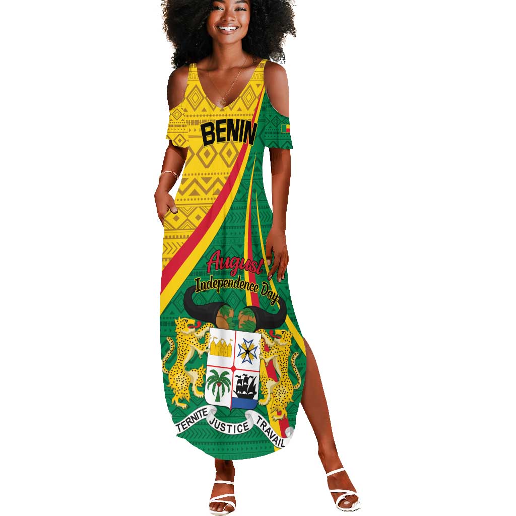 Personalized Benin Independence Day 1960 Summer Maxi Dress Fraternite Justice Travail