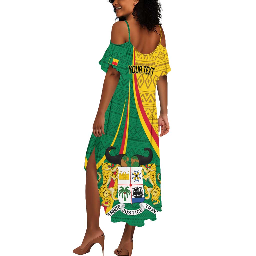 Personalized Benin Independence Day 1960 Summer Maxi Dress Fraternite Justice Travail