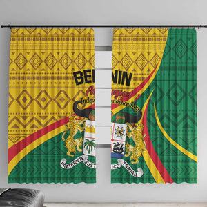 Benin Independence Day 1960 Window Curtain Fraternite Justice Travail