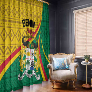 Benin Independence Day 1960 Window Curtain Fraternite Justice Travail