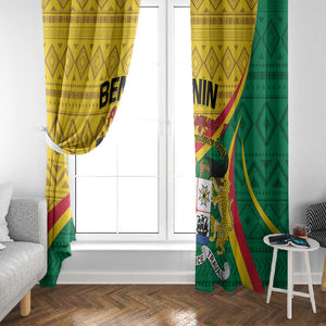 Benin Independence Day 1960 Window Curtain Fraternite Justice Travail