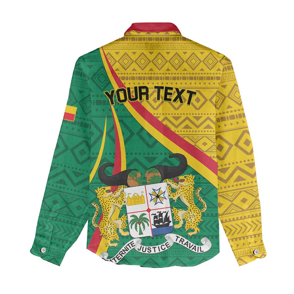 Personalized Benin Independence Day 1960 Women Casual Shirt Fraternite Justice Travail LT01