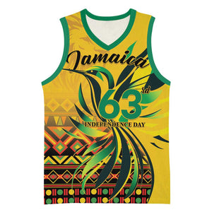 Personalized Black Jamaican Independence Day 1962 Basketball Jersey Jumieka Streamertail Reggae Pattern LT01