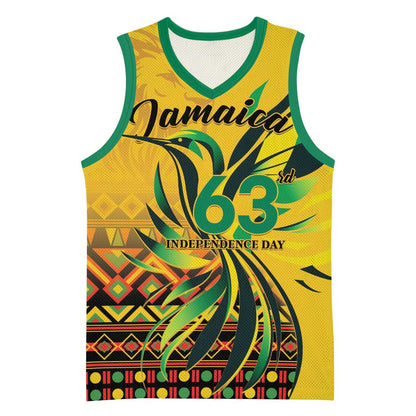 Personalized Black Jamaican Independence Day 1962 Basketball Jersey Jumieka Streamertail Reggae Pattern LT01