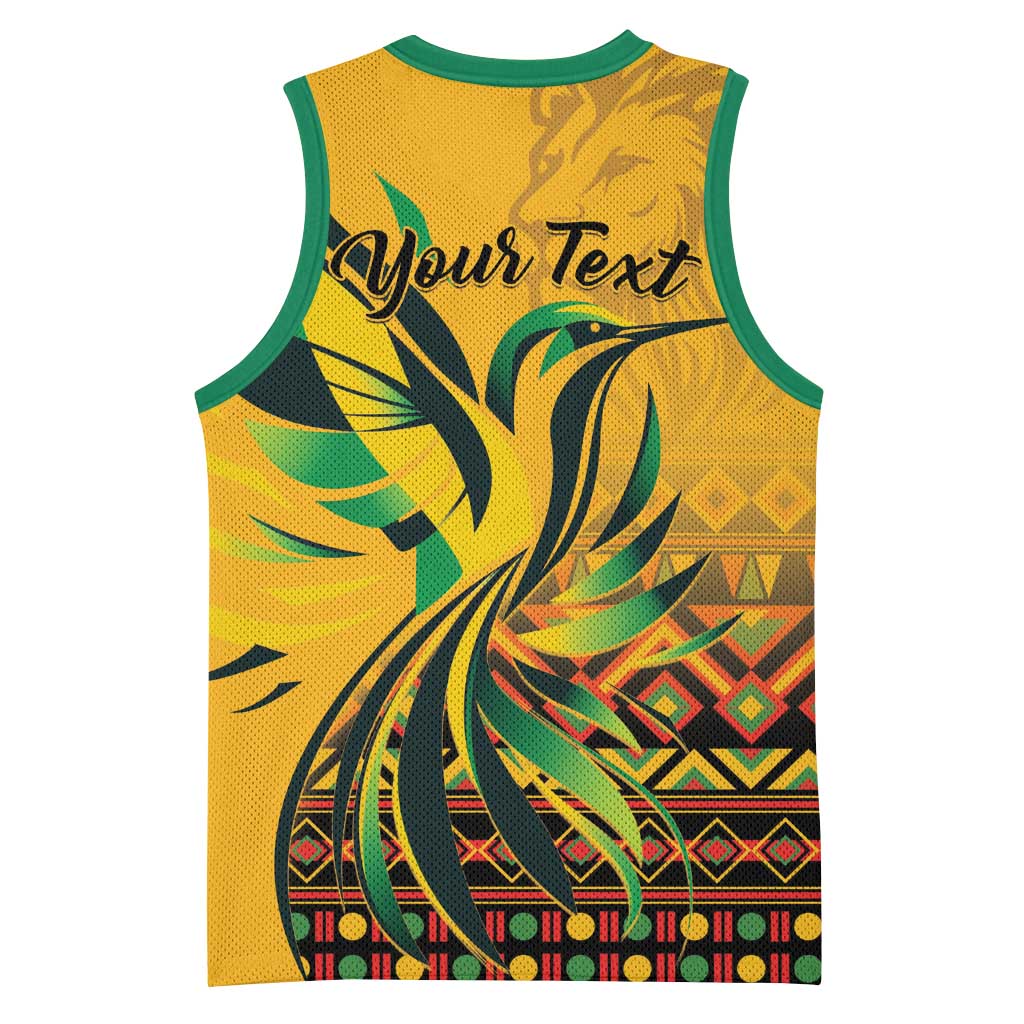 Personalized Black Jamaican Independence Day 1962 Basketball Jersey Jumieka Streamertail Reggae Pattern LT01
