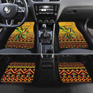 Black Jamaican Independence Day 1962 Car Mats Jumieka Streamertail Reggae Pattern