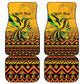 Black Jamaican Independence Day 1962 Car Mats Jumieka Streamertail Reggae Pattern LT01