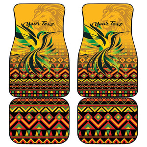 Black Jamaican Independence Day 1962 Car Mats Jumieka Streamertail Reggae Pattern