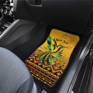 Black Jamaican Independence Day 1962 Car Mats Jumieka Streamertail Reggae Pattern