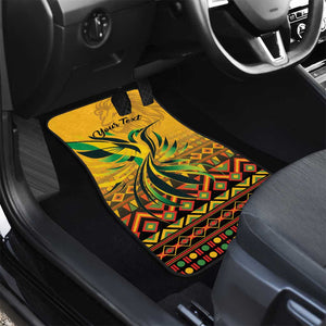 Black Jamaican Independence Day 1962 Car Mats Jumieka Streamertail Reggae Pattern